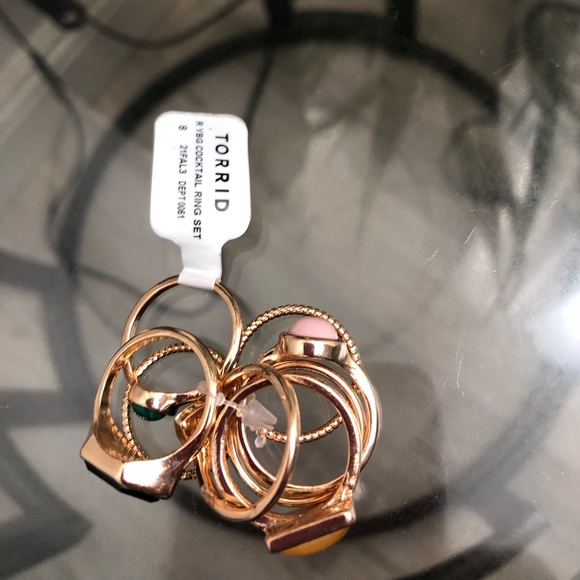 TORRID STONE COCKTAIL RING SET SIZE 8 - Picture 4 of 5